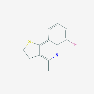 molecular formula C12H10FNS B292803 6-Fluoro-4-methyl-2,3-dihydrothieno[3,2-c]quinoline 