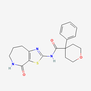 N-(4-oxo-5,6,7,8-tetrahydro-4H-thiazolo[5,4-c]azepin-2-yl)-4-phenyltetrahydro-2H-pyran-4-carboxamide