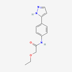 N-(4-(1H-pyrazol-3-yl)phenyl)-2-ethoxyacetamide