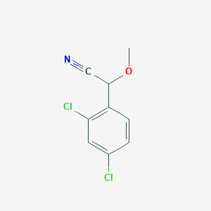 molecular formula C9H7Cl2NO B2928048 2-(2,4-Dichlorophenyl)-2-methoxyacetonitrile CAS No. 1483268-46-7