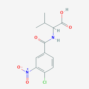 molecular formula C12H13ClN2O5 B2928056 2-[(4-氯-3-硝基苯基)甲酰氨基]-3-甲基丁酸 CAS No. 1397006-89-1