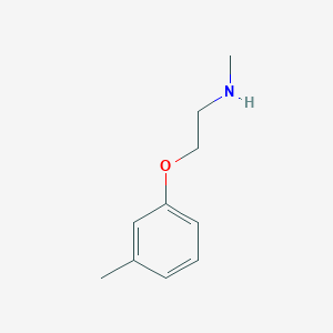 molecular formula C10H15NO B2928068 甲基[2-(3-甲基苯氧基)乙基]胺 CAS No. 200350-18-1