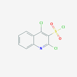 molecular formula C9H4Cl3NO2S B2928070 2,4-Dichloroquinoline-3-sulfonyl chloride CAS No. 2080412-68-4