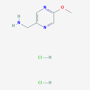 molecular formula C6H11Cl2N3O B2928080 (5-Methoxypyrazin-2-yl)methanamine dihydrochloride CAS No. 2225136-43-4