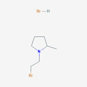 molecular formula C7H15Br2N B2928085 1-(2-Bromoethyl)-2-methylpyrrolidine;hydrobromide CAS No. 2287335-34-4