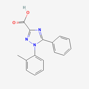 molecular formula C16H13N3O2 B2928094 1-(2-methylphenyl)-5-phenyl-1H-1,2,4-triazole-3-carboxylic acid CAS No. 94066-23-6