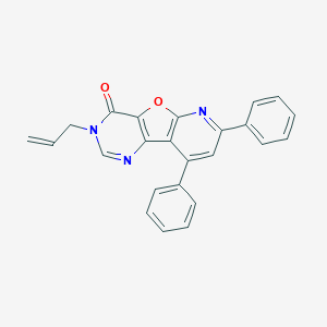 molecular formula C24H17N3O2 B292810 3-allyl-7,9-diphenylpyrido[3',2':4,5]furo[3,2-d]pyrimidin-4(3H)-one 
