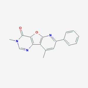molecular formula C17H13N3O2 B292811 3,9-dimethyl-7-phenylpyrido[3',2':4,5]furo[3,2-d]pyrimidin-4(3H)-one 