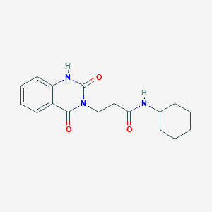 N-cyclohexyl-3-(2,4-dioxo-1H-quinazolin-3-yl)propanamide