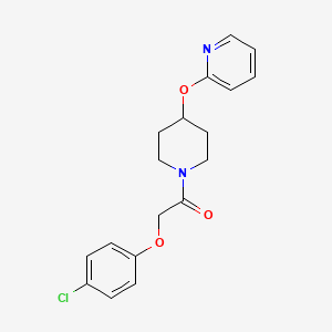2-(4-Chlorophenoxy)-1-(4-(pyridin-2-yloxy)piperidin-1-yl)ethanone