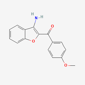 molecular formula C16H13NO3 B2928168 (3-Amino-1-benzofuran-2-yl)(4-methoxyphenyl)methanone CAS No. 223788-34-9
