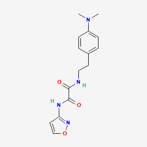 molecular formula C15H18N4O3 B2928173 N1-(4-(二甲氨基)苯乙基)-N2-(异恶唑-3-基)草酰胺 CAS No. 953986-37-3