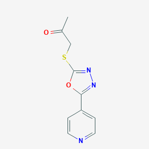1-{[5-(4-Pyridinyl)-1,3,4-oxadiazol-2-yl]sulfanyl}acetone