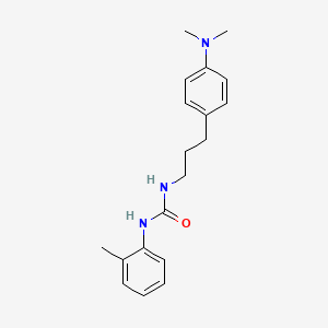 molecular formula C19H25N3O B2928200 1-(3-(4-(Dimethylamino)phenyl)propyl)-3-(o-tolyl)urea CAS No. 1209942-08-4