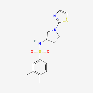 3,4-dimethyl-N-(1-(thiazol-2-yl)pyrrolidin-3-yl)benzenesulfonamide