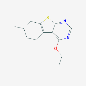 molecular formula C13H16N2OS B292822 Ethyl 7-methyl-5,6,7,8-tetrahydro[1]benzothieno[2,3-d]pyrimidin-4-yl ether 