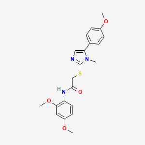 N-(2,4-dimethoxyphenyl)-2-((5-(4-methoxyphenyl)-1-methyl-1H-imidazol-2-yl)thio)acetamide