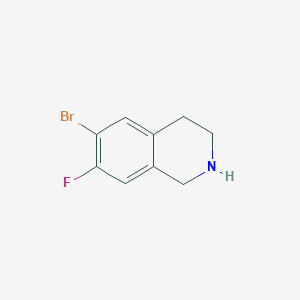 molecular formula C9H9BrFN B2928259 6-Bromo-7-fluoro-1,2,3,4-tetrahydroisoquinoline CAS No. 1784283-25-5