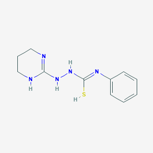 N'-phenyl-N-(1,4,5,6-tetrahydropyrimidin-2-ylamino)carbamimidothioic acid