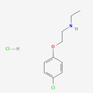 molecular formula C10H15Cl2NO B2928298 [2-(4-Chlorophenoxy)ethyl]ethylamine hydrochloride CAS No. 1609406-35-0; 58506-57-3