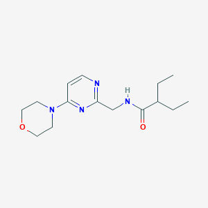 molecular formula C15H24N4O2 B2928315 2-ethyl-N-((4-morpholinopyrimidin-2-yl)methyl)butanamide CAS No. 1797977-67-3