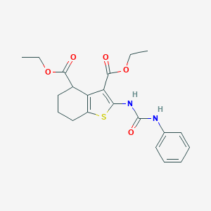 Diethyl 2-[(anilinocarbonyl)amino]-4,5,6,7-tetrahydro-1-benzothiophene-3,4-dicarboxylate
