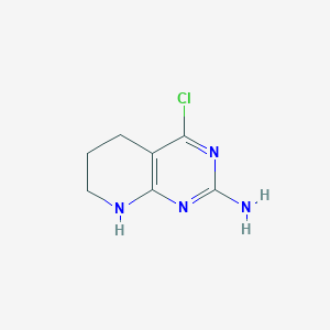 molecular formula C7H9ClN4 B2928347 4-Chloro-5,6,7,8-tetrahydropyrido[2,3-d]pyrimidin-2-amine CAS No. 135196-93-9