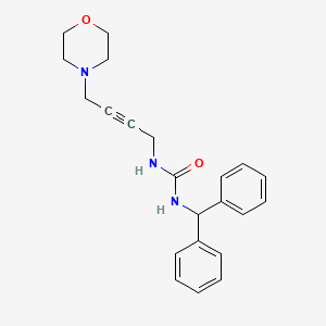 molecular formula C22H25N3O2 B2928349 1-Benzhydryl-3-(4-morpholinobut-2-yn-1-yl)urea CAS No. 1396750-47-2