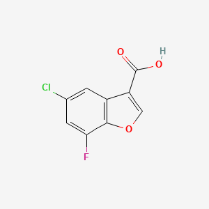 5-Chloro-7-fluoro-1-benzofuran-3-carboxylic acid