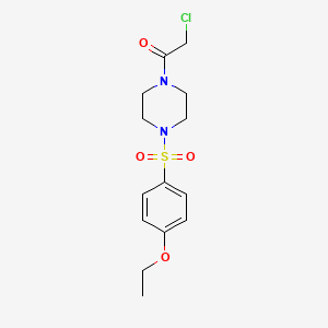 molecular formula C14H19ClN2O4S B2928407 2-Chloro-1-[4-(4-ethoxybenzenesulfonyl)piperazin-1-yl]ethan-1-one CAS No. 923743-03-7