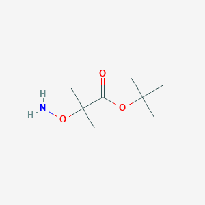 molecular formula C8H17NO3 B2928421 叔丁基 2-(氨氧基)-2-甲基丙酸酯 CAS No. 504436-46-8