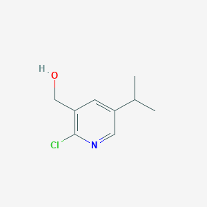 molecular formula C9H12ClNO B2928443 (2-氯-5-丙-2-基吡啶-3-基)甲醇 CAS No. 1205671-61-9