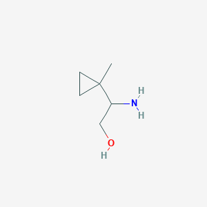 molecular formula C6H13NO B2928449 2-Amino-2-(1-methylcyclopropyl)ethan-1-ol CAS No. 2172590-87-1