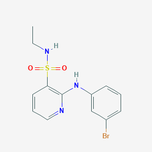 molecular formula C13H14BrN3O2S B2928455 2-(3-bromoanilino)-N~3~-ethyl-3-pyridinesulfonamide CAS No. 1251591-99-7