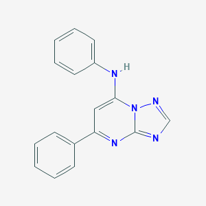 molecular formula C17H13N5 B292850 N,5-diphenyl-[1,2,4]triazolo[1,5-a]pyrimidin-7-amine 