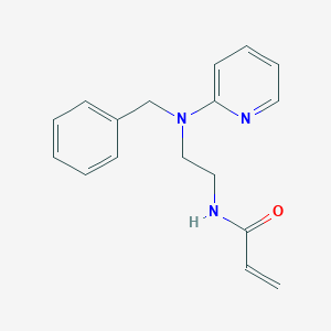 molecular formula C17H19N3O B2928594 N-[2-[Benzyl(pyridin-2-yl)amino]ethyl]prop-2-enamide CAS No. 2305548-40-5