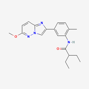 2-ethyl-N-(5-(6-methoxyimidazo[1,2-b]pyridazin-2-yl)-2-methylphenyl)butanamide