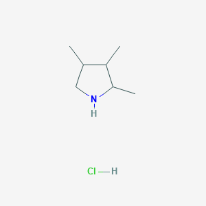 molecular formula C7H16ClN B2928675 2,3,4-Trimethylpyrrolidine;hydrochloride CAS No. 2567503-53-9