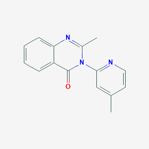 molecular formula C15H13N3O B292868 2-Methyl-3-(4-methylpyridin-2-yl)quinazolin-4-one 