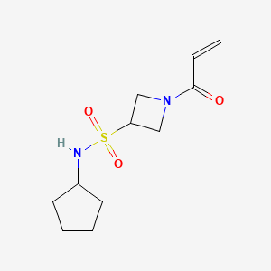 N-cyclopentyl-1-(prop-2-enoyl)azetidine-3-sulfonamide