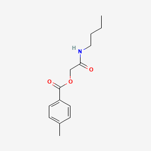 molecular formula C14H19NO3 B2928754 2-(丁基氨基)-2-氧代乙基 4-甲基苯甲酸酯 CAS No. 1291837-64-3