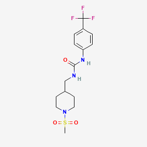 1-((1-(Methylsulfonyl)piperidin-4-yl)methyl)-3-(4-(trifluoromethyl)phenyl)urea