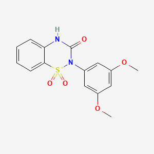 2-(3,5-dimethoxyphenyl)-2H-benzo[e][1,2,4]thiadiazin-3(4H)-one 1,1-dioxide