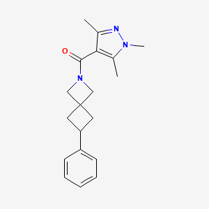 (6-Phenyl-2-azaspiro[3.3]heptan-2-yl)-(1,3,5-trimethylpyrazol-4-yl)methanone