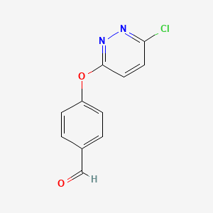 4-[(6-Chloropyridazin-3-yl)oxy]benzaldehyde