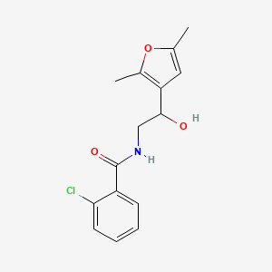 2-chloro-N-(2-(2,5-dimethylfuran-3-yl)-2-hydroxyethyl)benzamide