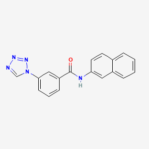 molecular formula C18H13N5O B2928789 N-(naphthalen-2-yl)-3-(1H-tetrazol-1-yl)benzamide CAS No. 915931-84-9