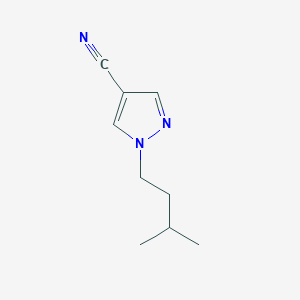 molecular formula C9H13N3 B2928805 1-Isopentyl-1H-pyrazole-4-carbonitrile CAS No. 1708168-63-1