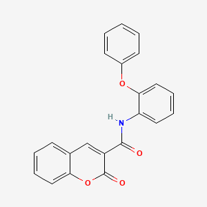 molecular formula C22H15NO4 B2928812 2-氧代-N-(2-苯氧基苯基)-2H-色烯-3-甲酰胺 CAS No. 326887-81-4