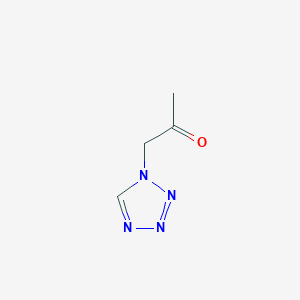 molecular formula C4H6N4O B2928846 1-(Tetrazol-1-yl)propan-2-one CAS No. 83485-69-2